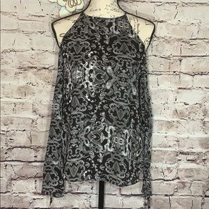 TROUVE cold shoulder blouse NWT